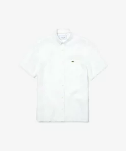 Lacoste MANCHES COURTES - Chemise - Blanc -Lacoste Soldes Magasin 2b669de3a13444a4a87ca2a00ed96bec