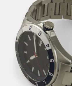 Lacoste TIEBRAKER - Montre - Silver/blue -Lacoste Soldes Magasin 2bbdafc7aa0e47eab72314cc8efa58ce