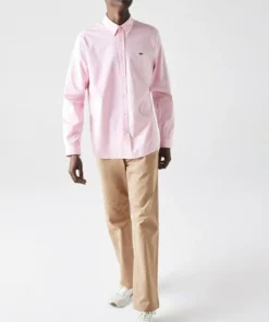 Lacoste Chemise - Blanc/rose Pale