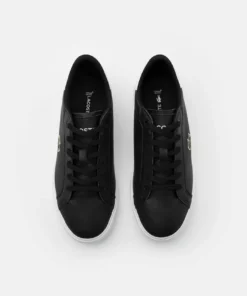 Lacoste POWERCOURT 0721 - Baskets Basses - Black/white -Lacoste Soldes Magasin 2e199def45934c2d99f24decc9570285
