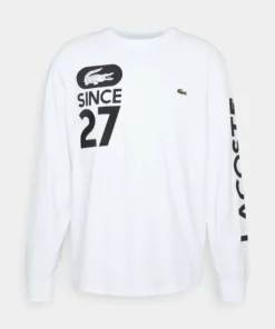 Lacoste T-shirt à Manches Longues - Blanc