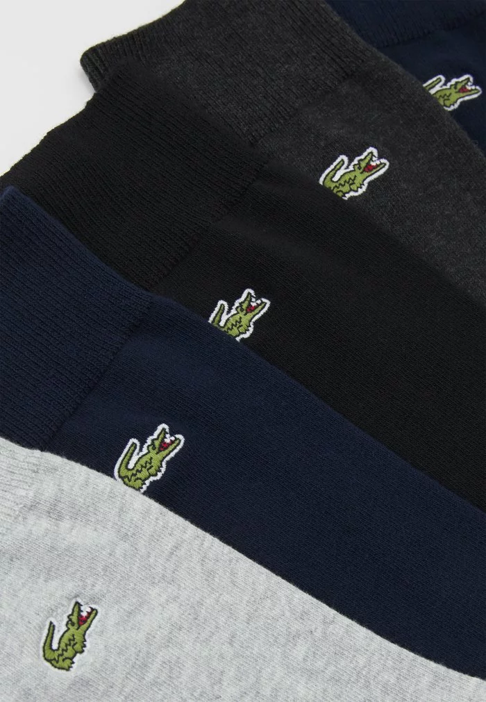 Lacoste 5 PACK - Chaussettes - Navy Blue/silver Chine/black 2 Lacoste 5 PACK - Chaussettes - Navy Blue/silver Chine/black – Image 2