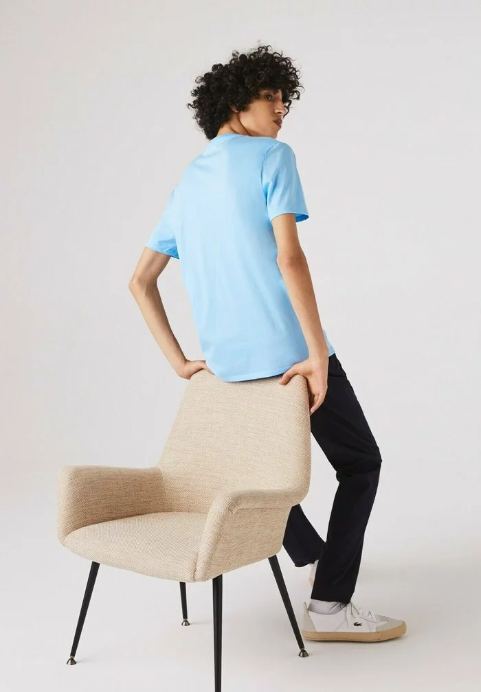 Lacoste T-shirt Basique - Bleu 3 Lacoste T-shirt Basique - Bleu – Image 3
