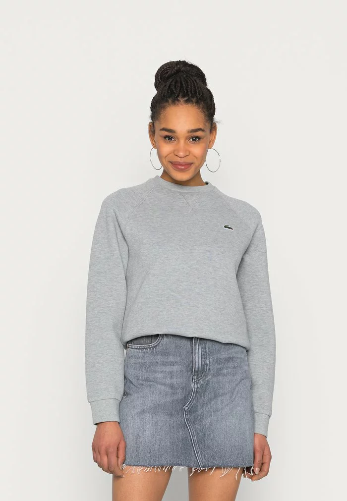 Lacoste Sweatshirt - Heather Wall Chine 1 Lacoste Sweatshirt - Heather Wall Chine