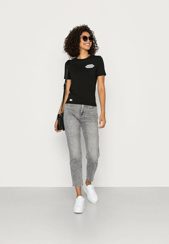 Lacoste EXCLUSIVE - T-shirt Imprimé - Black 2 Lacoste EXCLUSIVE - T-shirt Imprimé - Black – Image 2