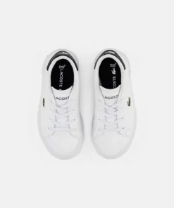 Lacoste POWERCOURT - Baskets Basses - White/black -Lacoste Soldes Magasin 2ff2c51885844e91b755760dfd11e091