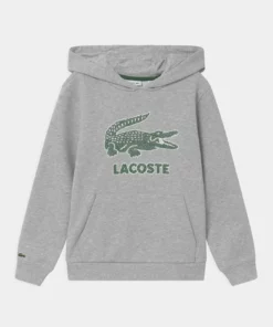 Lacoste LOGO - Sweat à Capuche - Silver
