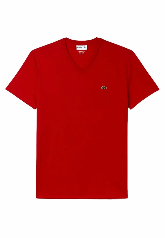 Lacoste T-shirt Basique - Red 3 Lacoste T-shirt Basique - Red – Image 3