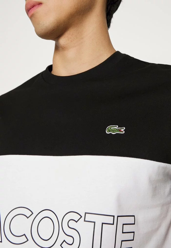 Lacoste T-shirt Imprimé - Black/white/grey 7 Lacoste T-shirt Imprimé - Black/white/grey – Image 7