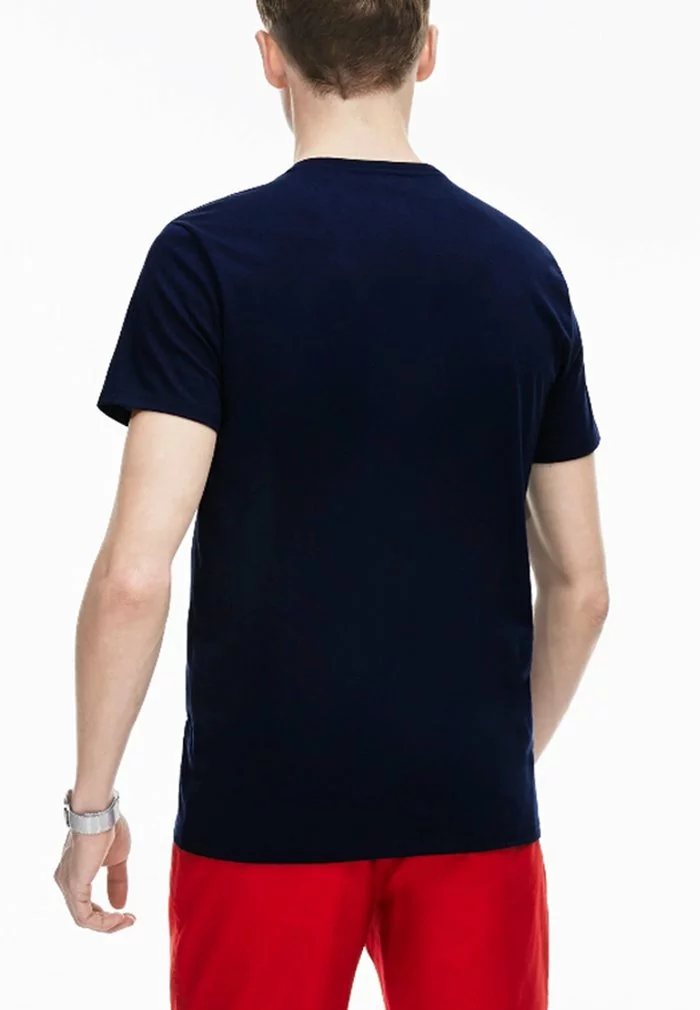 Lacoste T-shirt Basique - Marine 3 Lacoste T-shirt Basique - Marine – Image 3