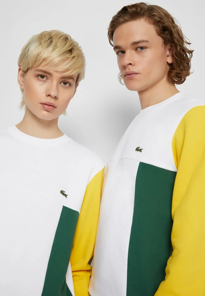 Lacoste UNISEX - Sweatshirt - White/blue Royal/broom/green 7 Lacoste UNISEX - Sweatshirt - White/blue Royal/broom/green – Image 7