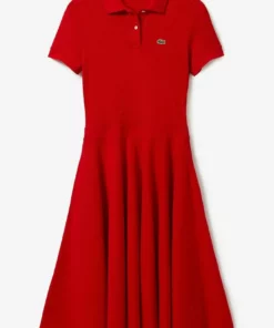 Lacoste Robe En Jersey - Rouge -Lacoste Soldes Magasin 320d8b3852e04e73b1ad6cf5c23713cf