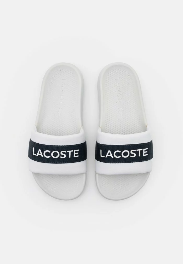 Lacoste CROCO SLIDE - Mules - White/navy 6 Lacoste CROCO SLIDE - Mules - White/navy – Image 6