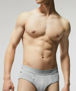 Lacoste 4 PACK - Slip - Noir / Gris Chine / Gris Chine / Blanc