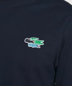 Lacoste T-shirt à Manches Longues - Navy Blue -Lacoste Soldes Magasin 34eb1fd0281f4e379e0e47f23ffa052d