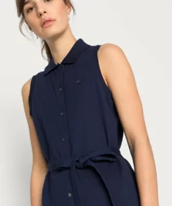 Lacoste Robe De Jour - Navy Blue -Lacoste Soldes Magasin 34fbd009e32b44f3a35f43ac624cd52a