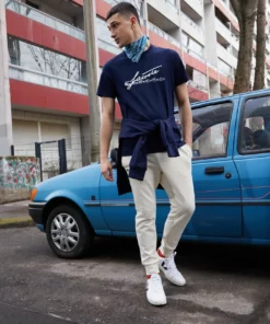 Lacoste T-shirt Imprimé - Navy Blue