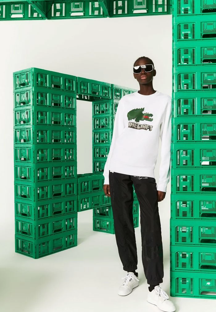 Lacoste MINECRAFT - Sweatshirt - Blanc 1 Lacoste MINECRAFT - Sweatshirt - Blanc