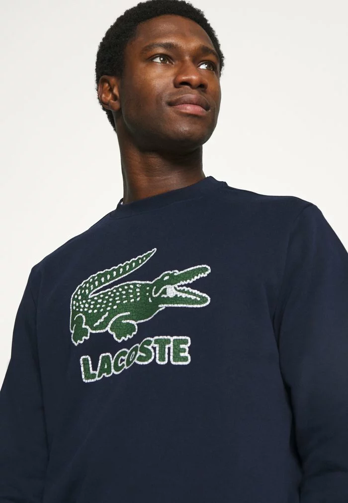 Lacoste Sweatshirt - Navy Blue 4 Lacoste Sweatshirt - Navy Blue – Image 4
