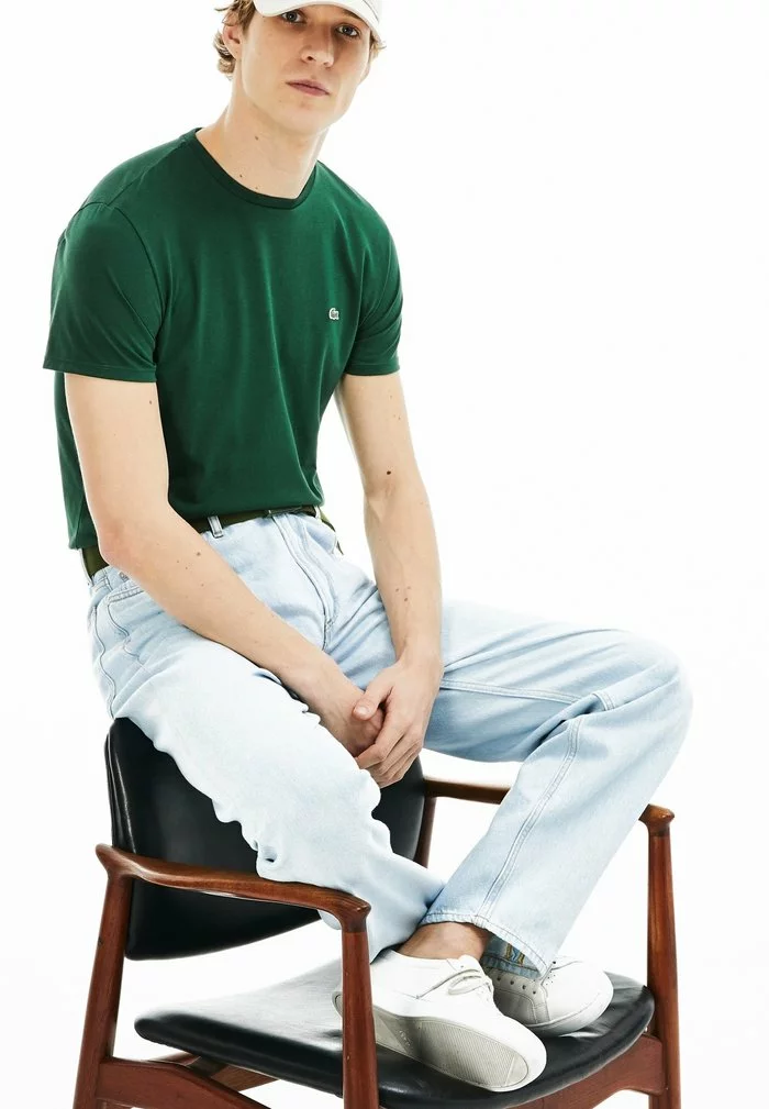 Lacoste T-shirt Basique - Evergreen 2 Lacoste T-shirt Basique - Evergreen – Image 2
