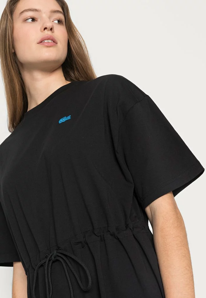 Lacoste EXCLUSIVE - Robe En Jersey - Black 5 Lacoste EXCLUSIVE - Robe En Jersey - Black – Image 5