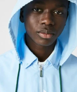 Lacoste Veste De Survêtement - Bleu Blanc -Lacoste Soldes Magasin 3b7d1695933a4f6c9ca56d95ffb931fe