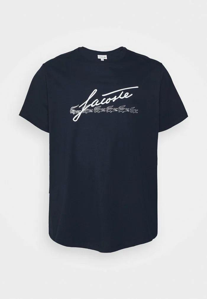 Lacoste PLUS - T-shirt Imprimé - Navy Blue 2 Lacoste PLUS - T-shirt Imprimé - Navy Blue – Image 2