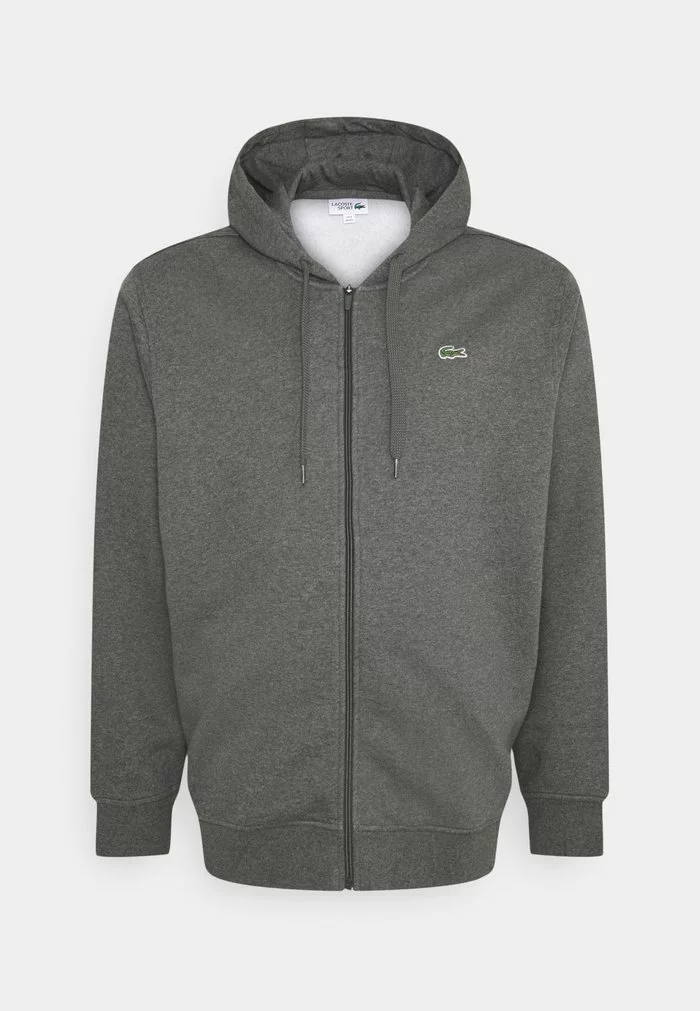 Lacoste Sweat à Capuche Zippé - Argent Chine/elephant 1 Lacoste Sweat à Capuche Zippé - Argent Chine/elephant