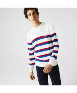 Lacoste Pullover - Blanc/bleu/rouge