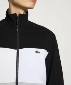Lacoste SET - Veste De Survêtement - Argent Chine/blanc/noir -Lacoste Soldes Magasin 3f8d804c13df457fb10e55ddc12a505e