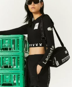 Lacoste X MINECRAFT - Sac Bandoulière - Minecraft Noir / Blanc -Lacoste Soldes Magasin 3fdc0000cb8b472fbde25787f5485f02