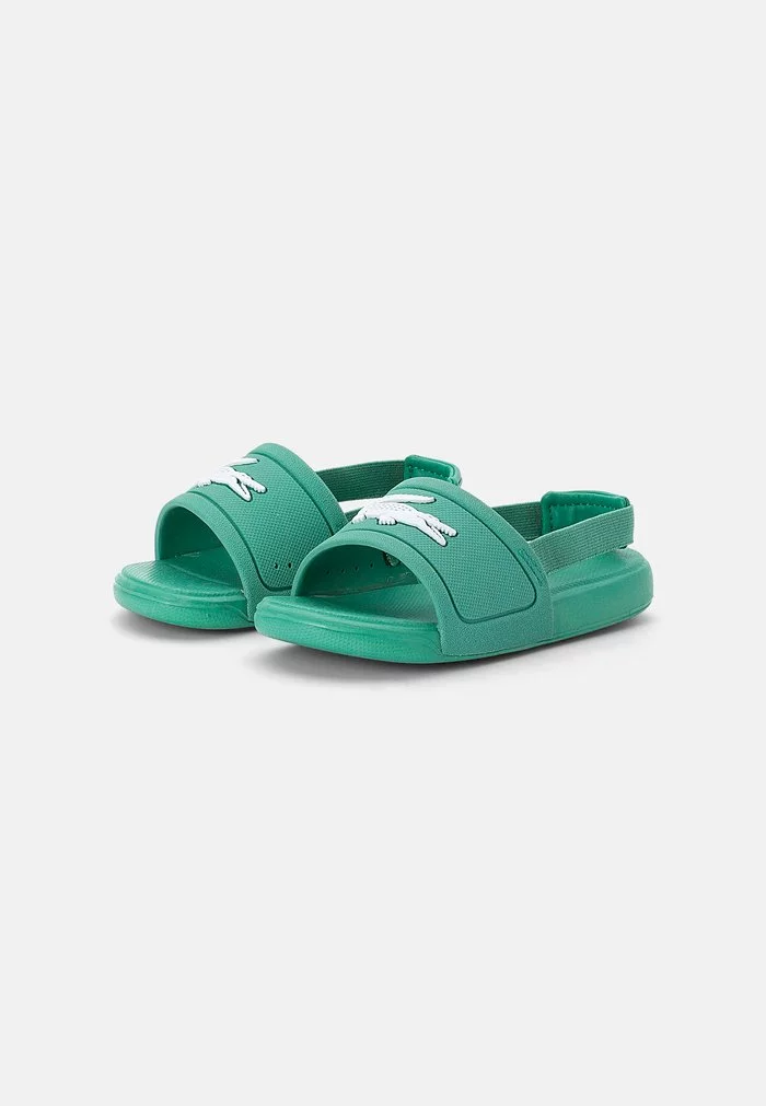 Lacoste SLIDE - Mules - Green White 2 Lacoste SLIDE - Mules - Green White – Image 2
