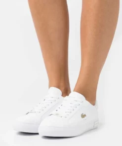 Lacoste POWER COURT - Baskets Basses - White/platinum