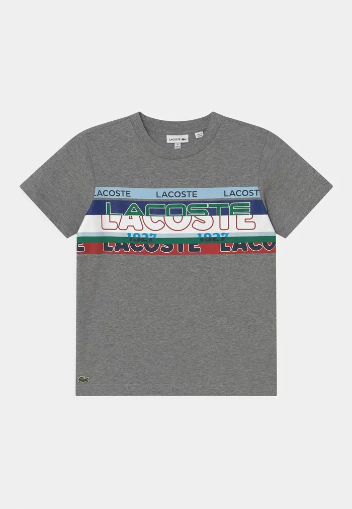 Lacoste T-shirt Imprimé - Heather Wall/multicoloured 1 Lacoste T-shirt Imprimé - Heather Wall/multicoloured