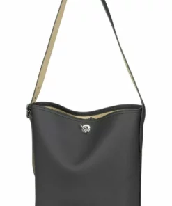Lacoste ANNA HOBO - Sac à Main - Black Warm Sand -Lacoste Soldes Magasin 40380ced83cf44b7a913cfe810238e97