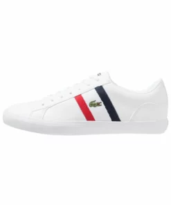 Lacoste LEROND - Baskets Basses - White/red/navy