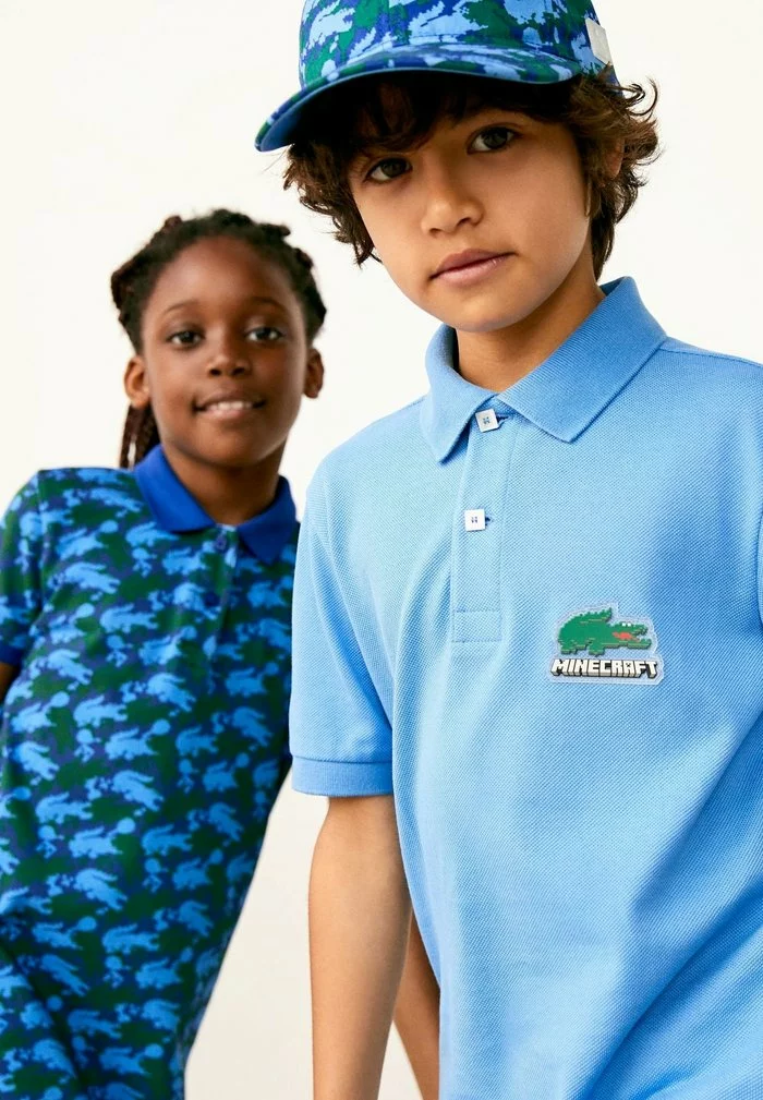 Lacoste MINECRAFT - Robe En Jersey - Bleu Vert Bleu 1 Lacoste MINECRAFT - Robe En Jersey - Bleu Vert Bleu