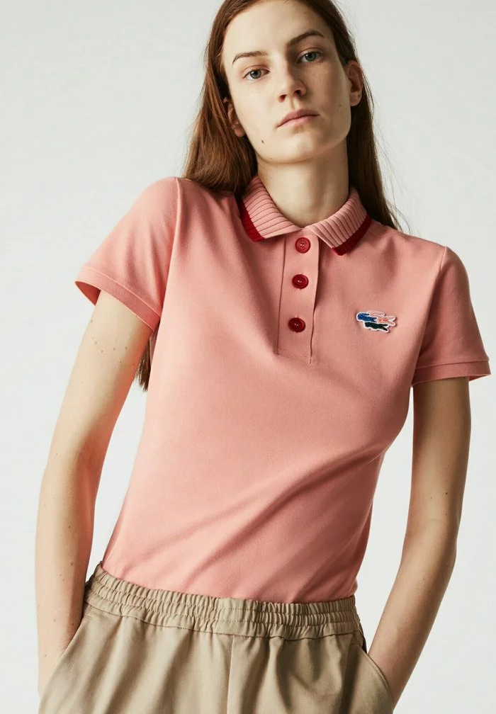 Lacoste Polo - Rose / Rouge 1 Lacoste Polo - Rose / Rouge
