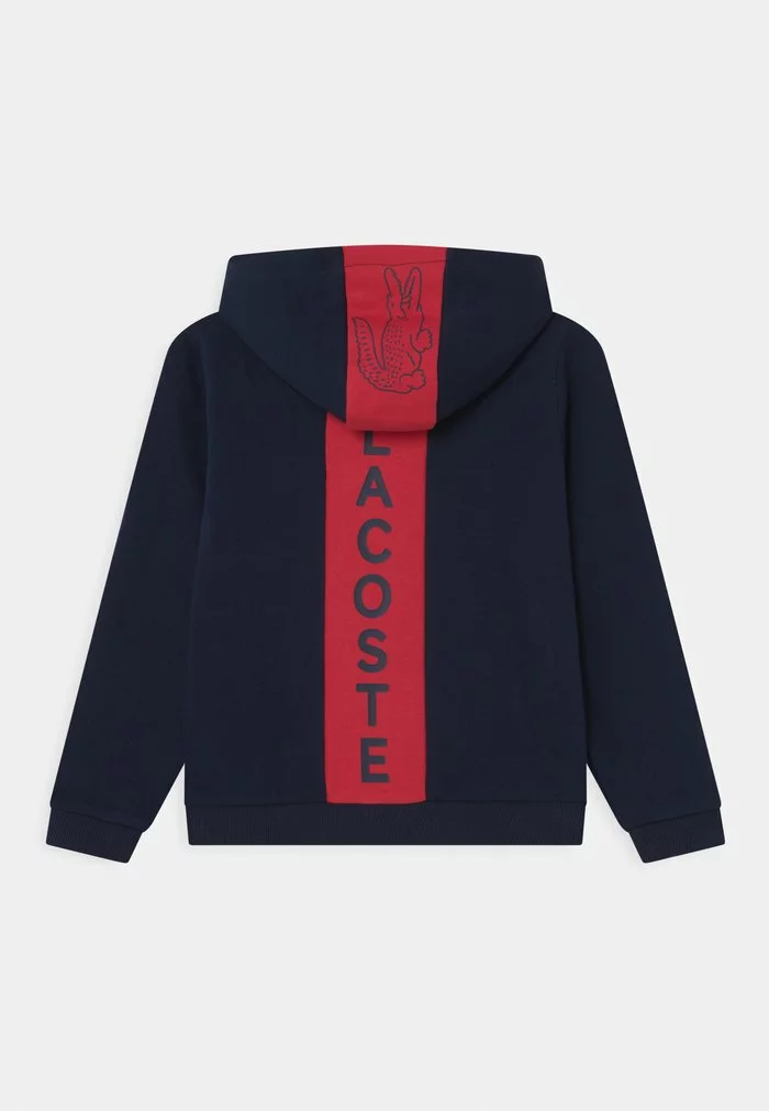 Lacoste Sweat à Capuche Zippé - Navy Blue/infrared 2 Lacoste Sweat à Capuche Zippé - Navy Blue/infrared – Image 2
