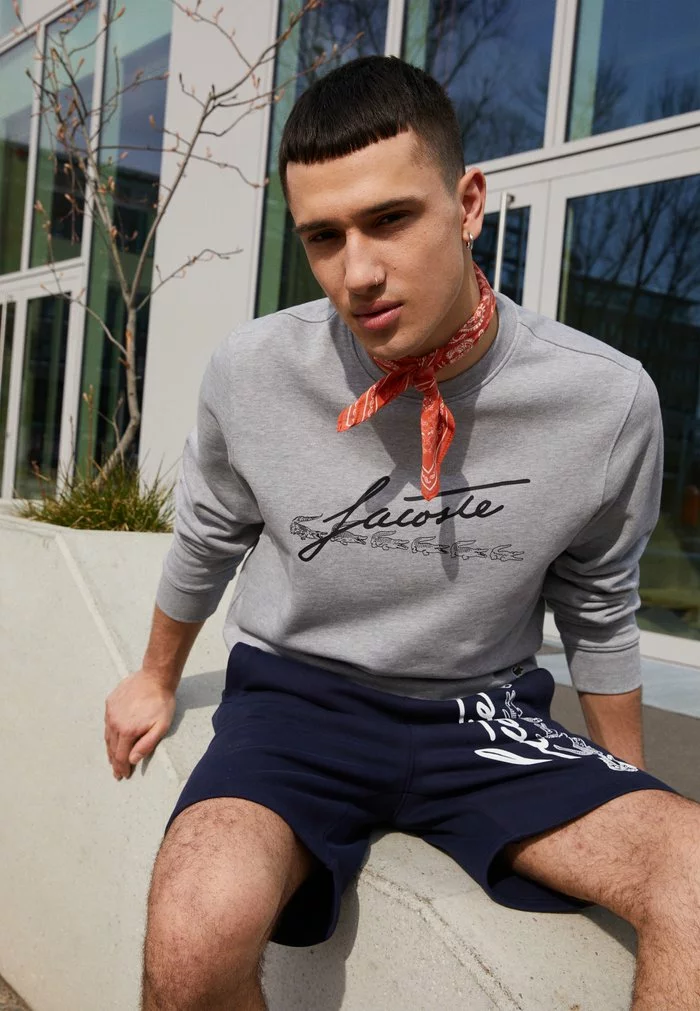 Lacoste Sweatshirt - Heather Wall Chine 4 Lacoste Sweatshirt - Heather Wall Chine – Image 4