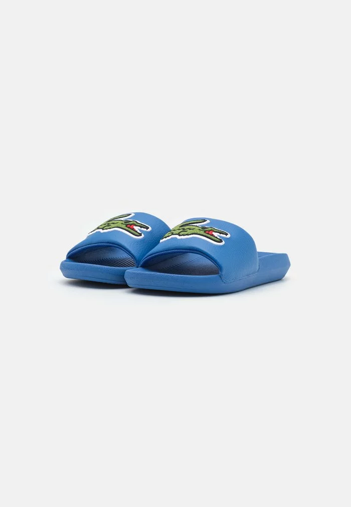 Lacoste CROCO SLIDE - Mules - Blue/green 2 Lacoste CROCO SLIDE - Mules - Blue/green – Image 2