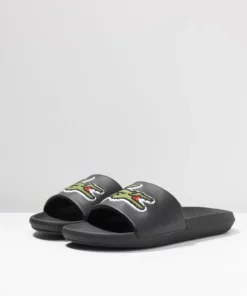 Lacoste CROCO SLIDE - Mules - Black/green 13 Lacoste CROCO SLIDE - Mules - Black/green -Lacoste Soldes Magasin 44218569ff324ab590f8c65b5cf0670f