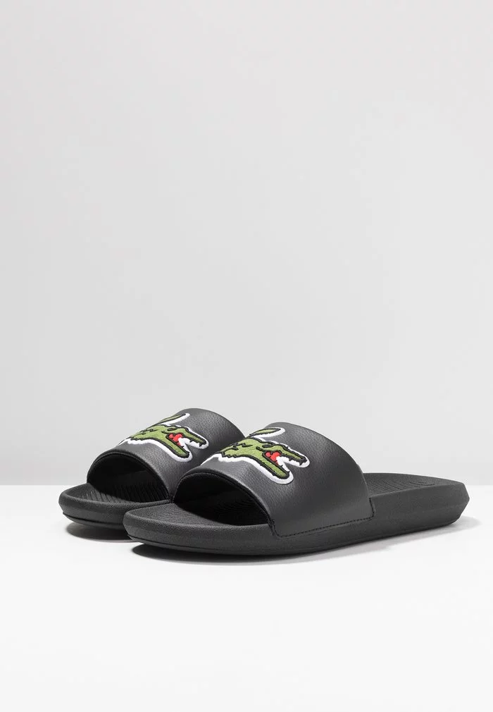 Lacoste CROCO SLIDE - Mules - Black/green 6 Lacoste CROCO SLIDE - Mules - Black/green – Image 6