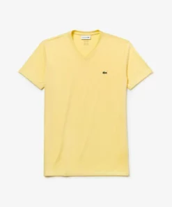 Lacoste T-shirt Basique - Jaune 9 Lacoste T-shirt Basique - Jaune -Lacoste Soldes Magasin 44cc4eaf60044ff0973b7d1e8c7751b4