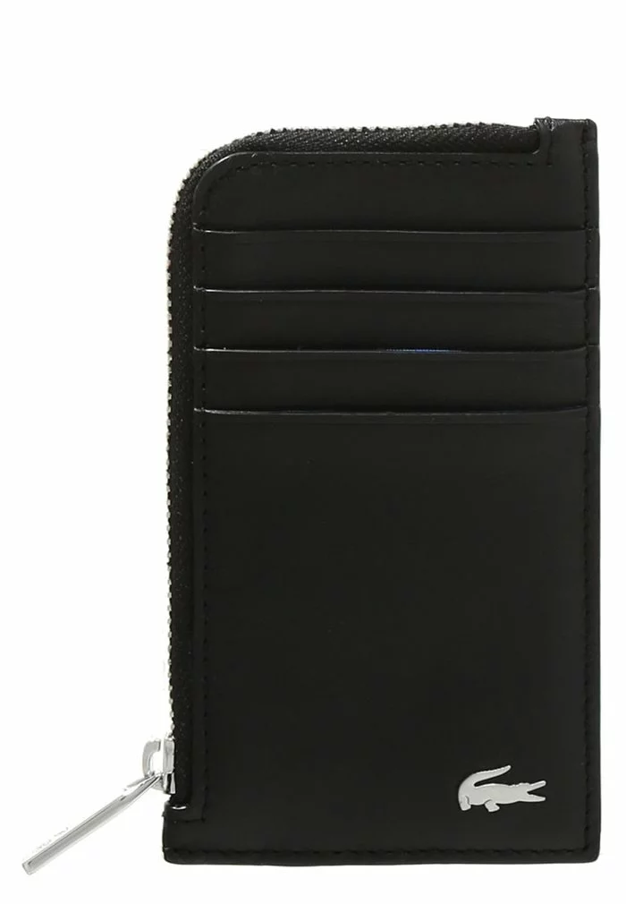 Lacoste ZIP CREDIT CARD HOLDER - Portefeuille - Black 1 Lacoste ZIP CREDIT CARD HOLDER - Portefeuille - Black