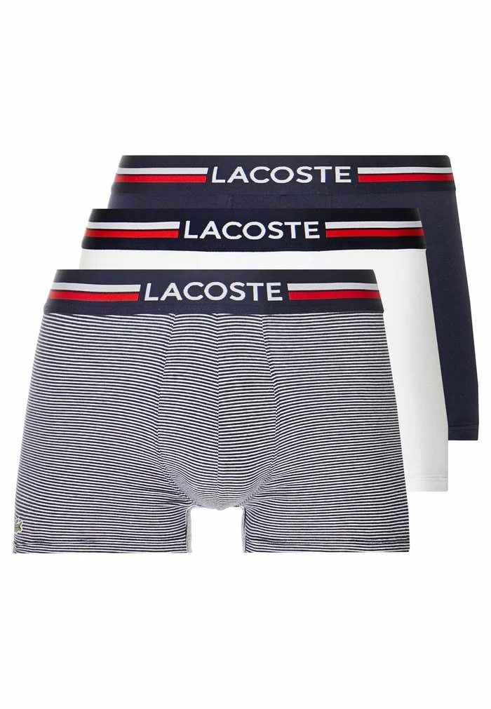 Lacoste 3 PACK - Shorty - Navy Blue/white 4 Lacoste 3 PACK - Shorty - Navy Blue/white – Image 4