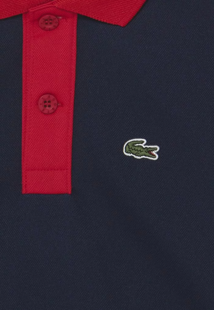 Lacoste Polo - Navy Blue/infrared 3 Lacoste Polo - Navy Blue/infrared – Image 3