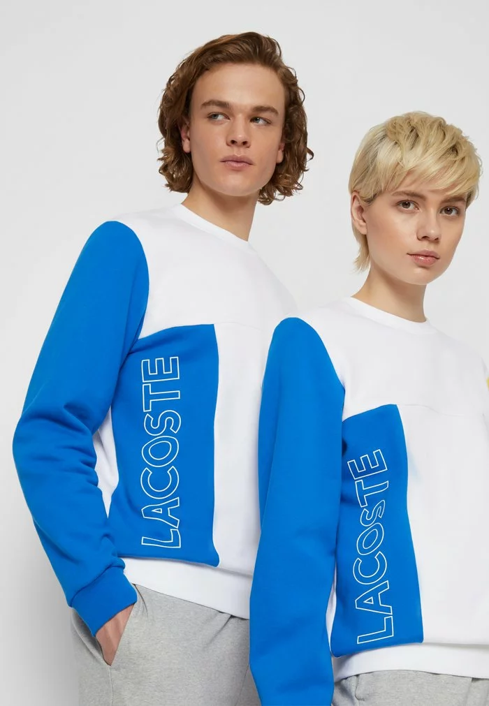Lacoste UNISEX - Sweatshirt - White/blue Royal/broom/green 6 Lacoste UNISEX - Sweatshirt - White/blue Royal/broom/green – Image 6