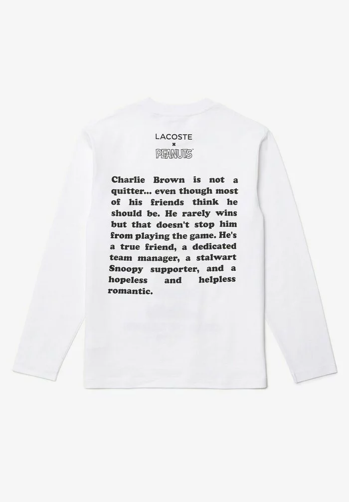 LACOSTE X PEANUTS - T-shirt à Manches Longues - Blanc 6 LACOSTE X PEANUTS - T-shirt à Manches Longues - Blanc – Image 6