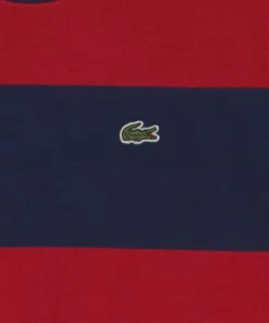 Lacoste EJ6878_0Y4 - Robe En Jersey - Bleu Marine Rouge -Lacoste Soldes Magasin 4b213a6e3c8a48d9864076d29f07593b